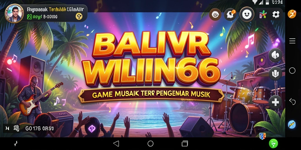 Screenshot gameplay BALIWIN66 yang menarik dengan alat musik.