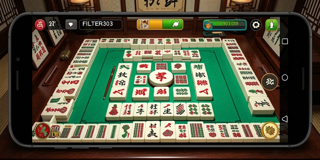 Tampilan gameplay Mahjong yang menarik di FILTER303.