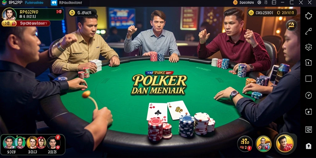 Tangkapan layar utama RP62RP menampilkan aksi seru permainan Poker.