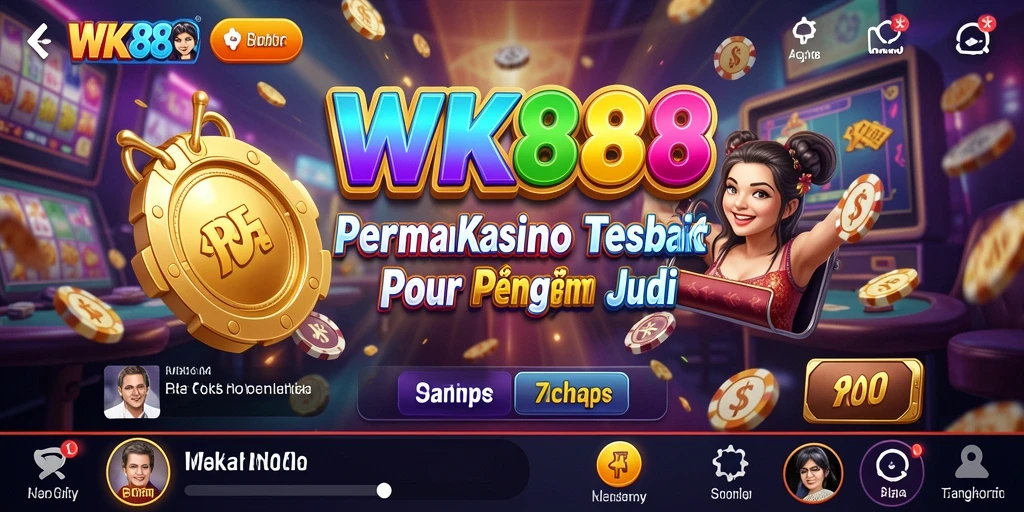 Tampilan menarik dari gameplay Kasino di WK888 yang mendebarkan.